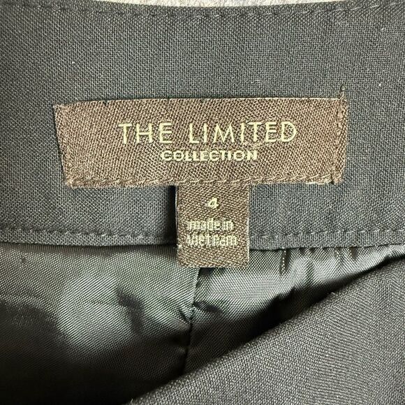 The Limited Women’s Size 4 Black A-Line Pleated Knee Length Pull On Skirt - Picture 2 of 5